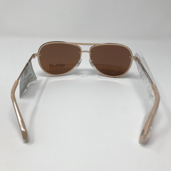 Fossil Women’s Rose Gold Aviator Sunglasses NWT main image 6